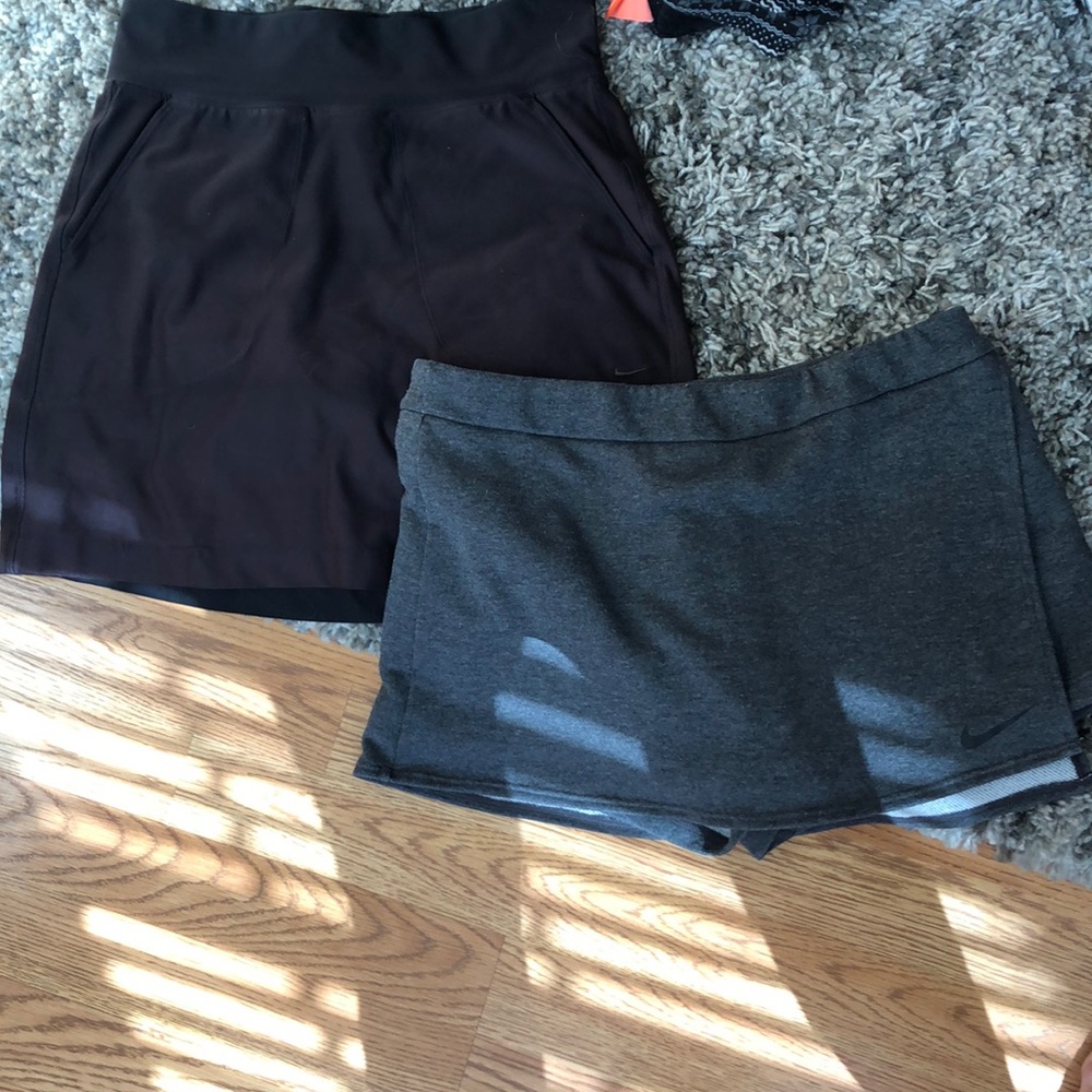 Two Nike golf skirts